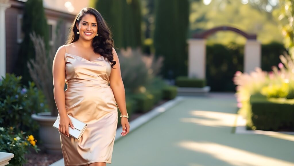 Why a Champagne Cocktail Dress Plus Size is a Wardrobe Essential - Curviosa Why a Champagne Cocktail Dress Plus Size is a Wardrobe Essential