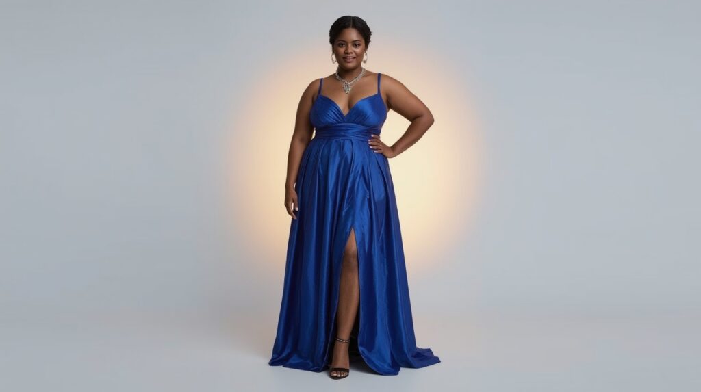 Royal Blue Formal Dress for Plus Size: The Perfect Blend of Elegance and Confidence - Curviosa Royal Blue Formal Dress for Plus Size: The Perfect Blend of Elegance and Confidence