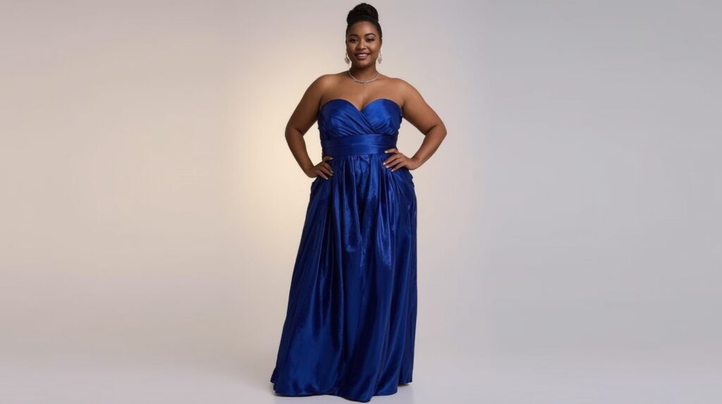 Royal Blue Formal Dress for Plus Size: The Perfect Blend of Elegance and Confidence - Curviosa Royal Blue Formal Dress for Plus Size: The Perfect Blend of Elegance and Confidence