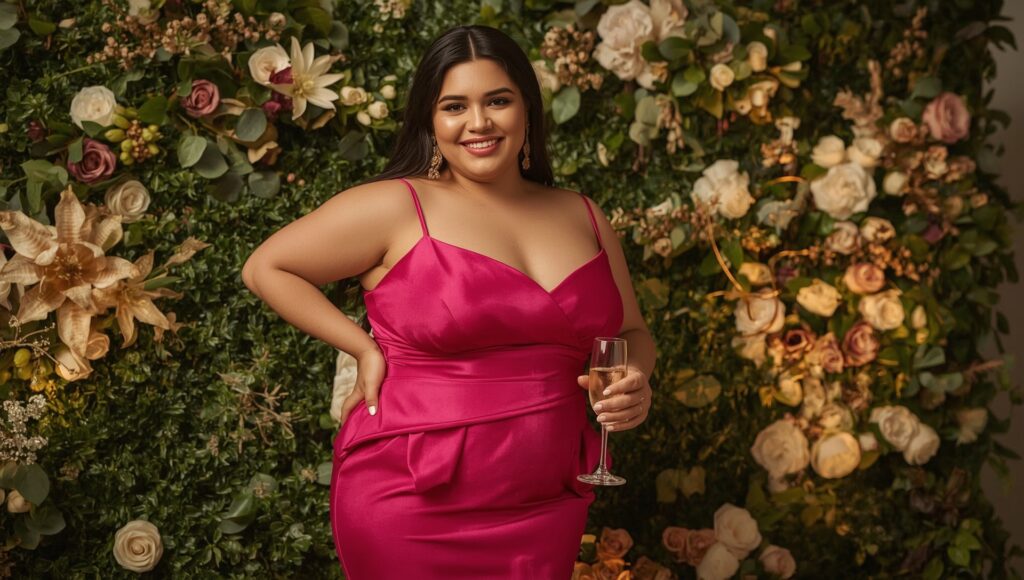 Hot Pink Cocktail Dress Plus Size – Style, Fit & Confidence - Curviosa Hot Pink Cocktail Dress Plus Size – Style, Fit & Confidence