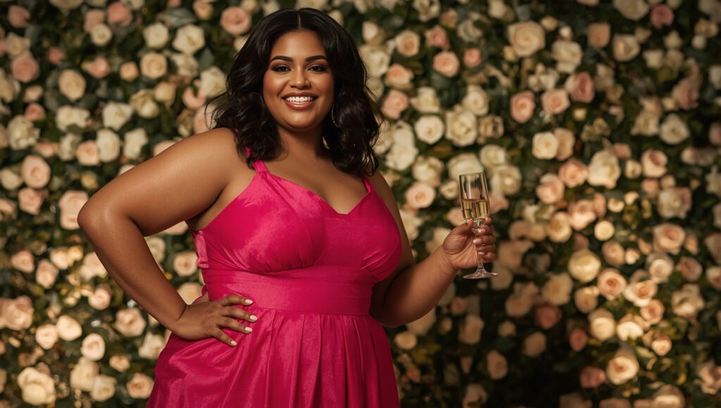Hot Pink Cocktail Dress Plus Size – Style, Fit & Confidence - Curviosa Hot Pink Cocktail Dress Plus Size – Style, Fit & Confidence