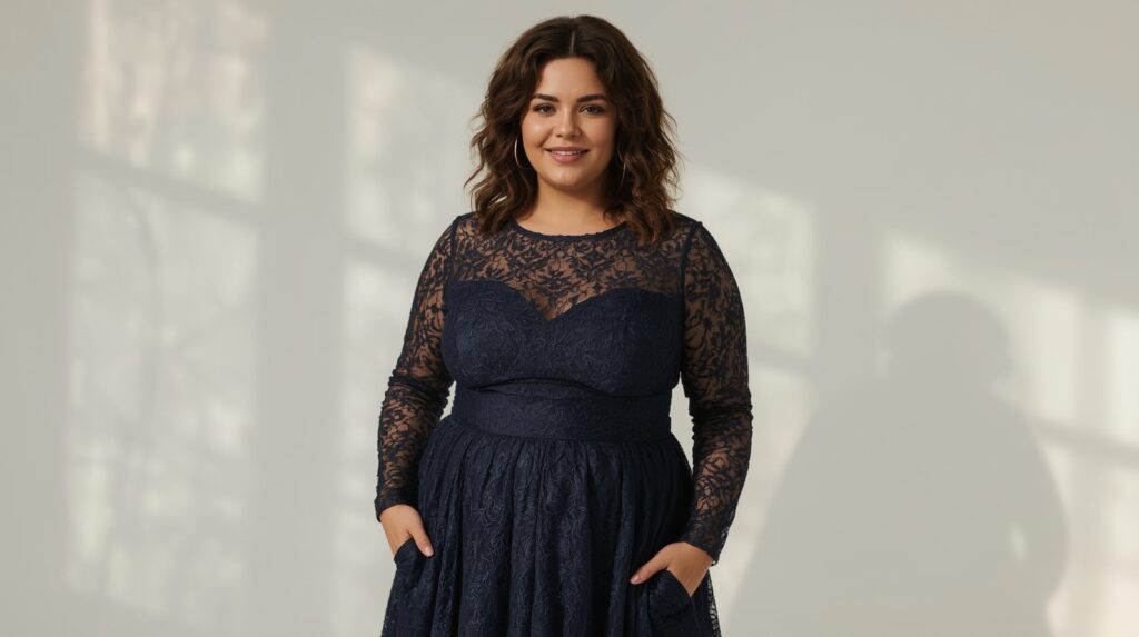 Navy Blue Plus Size Formal Dresses: Elegance for Every Occasion - Curviosa Navy Blue Plus Size Formal Dresses: Elegance for Every Occasion