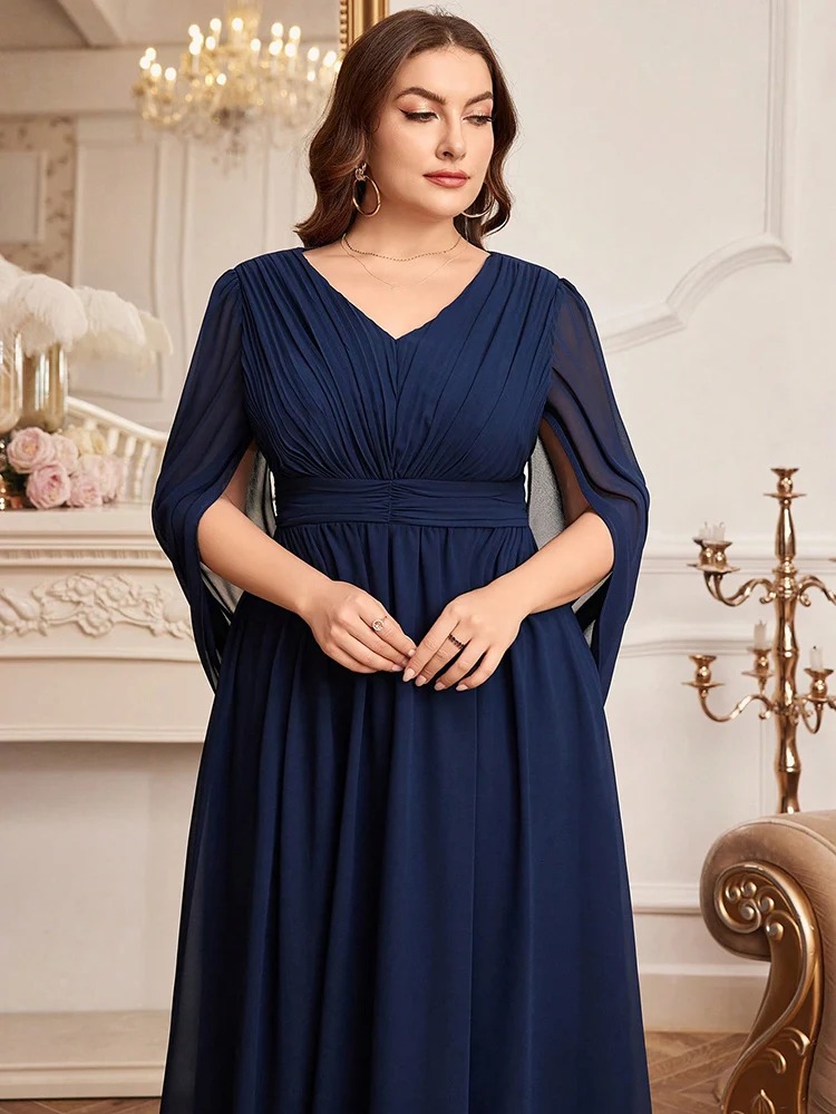 Navy Blue Plus Size Formal Dress: Timeless Elegance for Every Woman