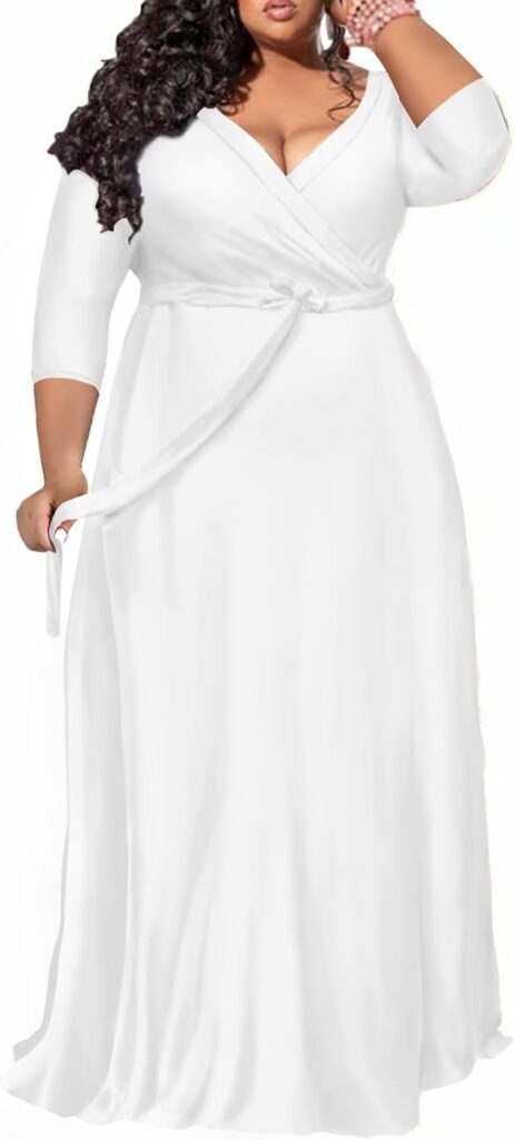 Elegant Plus Size White Dresses That Redefine Confidence and Style - Curviosa Elegant Plus Size White Dresses That Redefine Confidence and Style
