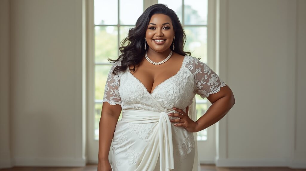 Elegant Plus Size White Dresses That Redefine Confidence and Style - Curviosa Elegant Plus Size White Dresses That Redefine Confidence and Style