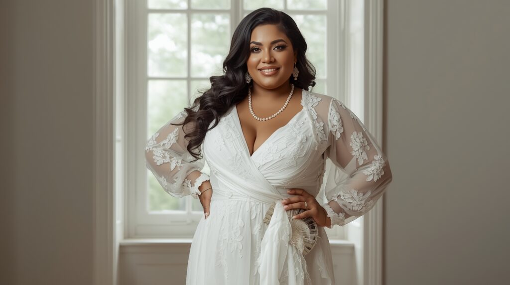 Elegant Plus Size White Dresses That Redefine Confidence and Style - Curviosa Elegant Plus Size White Dresses That Redefine Confidence and Style