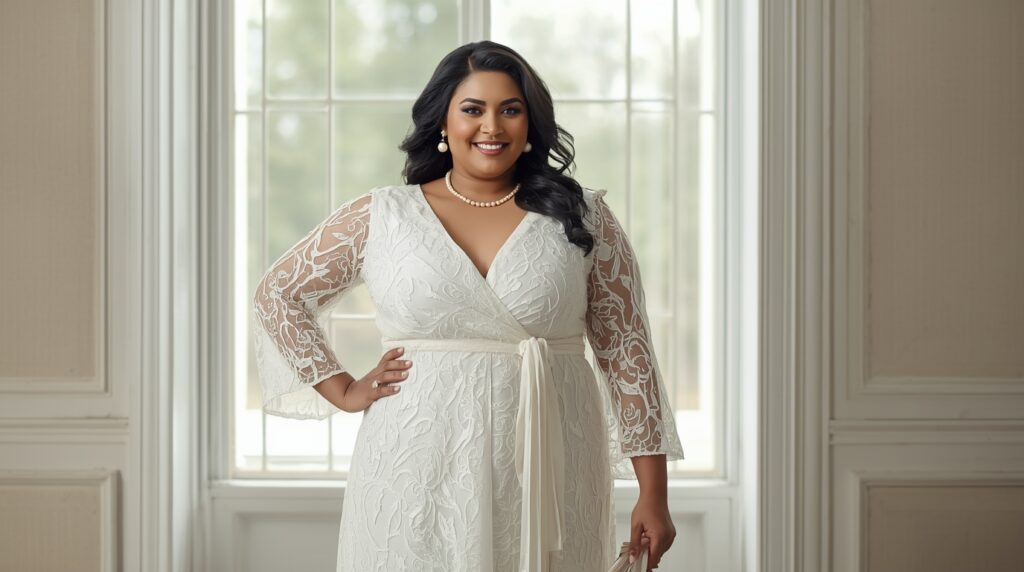 Elegant Plus Size White Dresses That Redefine Confidence and Style - Curviosa Elegant Plus Size White Dresses That Redefine Confidence and Style